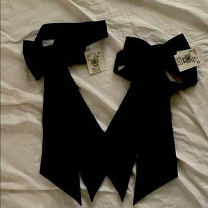 Navy bow for flower girl dress